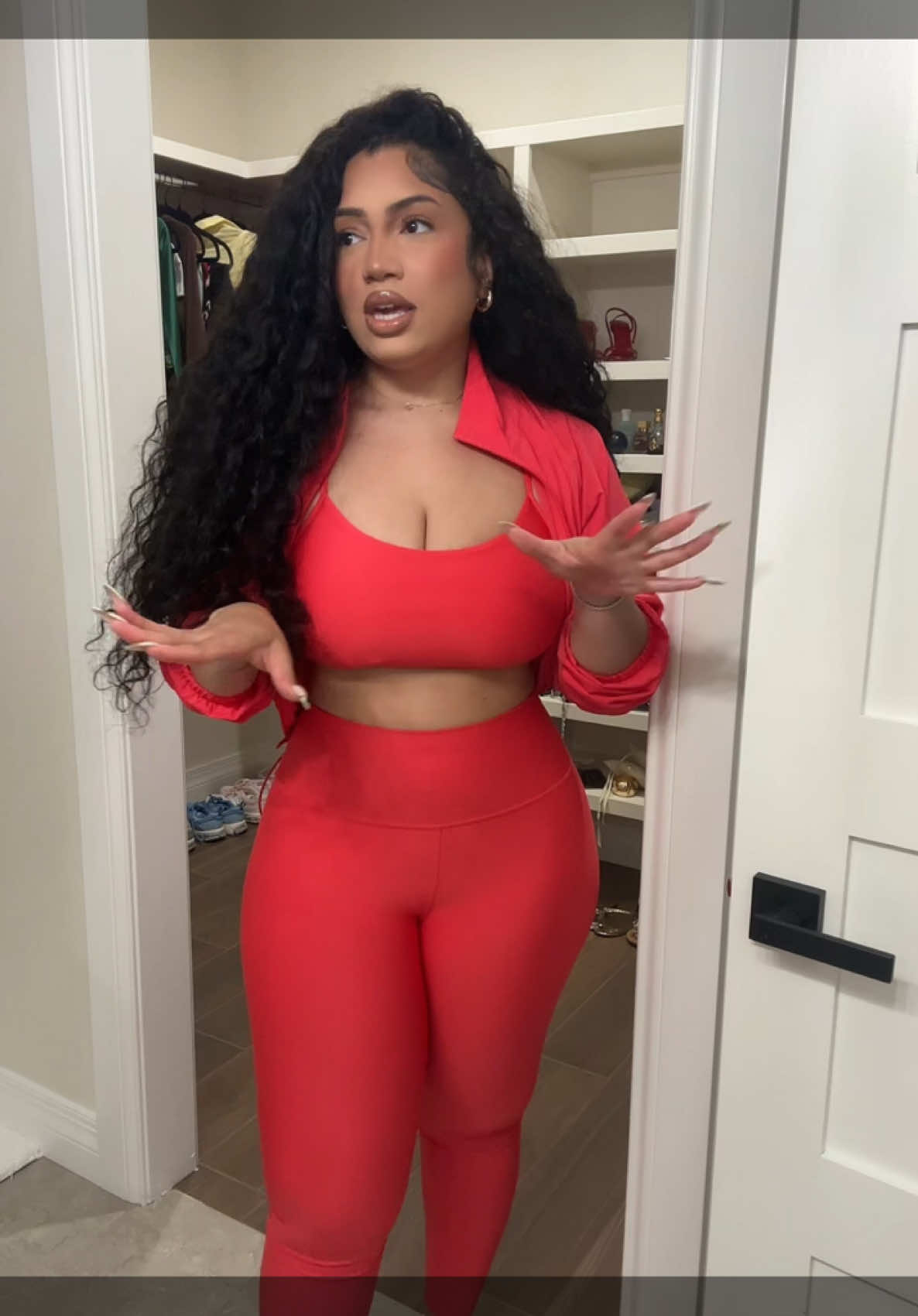 A post by @kingjnya on TikTok caption: get dressed with me to go out! ended up not even going bowling tonight smh we went to dinner instead. was rushing for NOTHING #grwmtogoout #nightout #fyp 