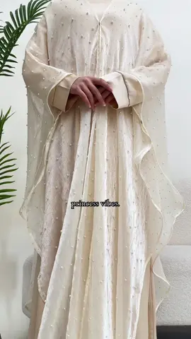A post by @mariam_collections on TikTok caption: MOA111 bridal abaya in this color #abayagirls #abayafashion #ootdhijab #abayauk #جميلة #mariamscollection #trending #modestfashion #uk #hijab #summerabaya #weddingabaya #kaftanabaya 