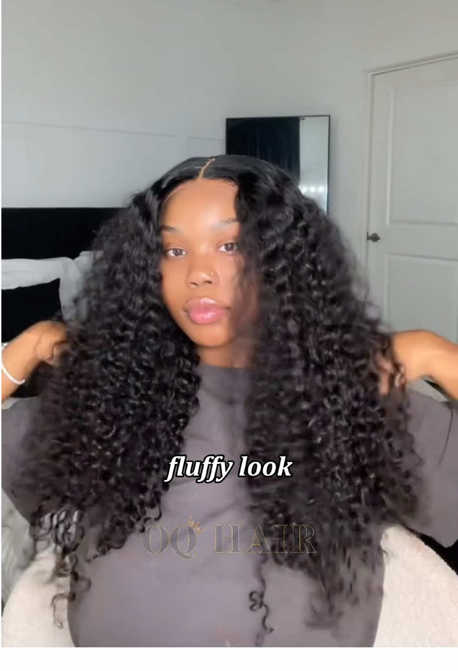 A post by @oqhair on TikTok caption: The viral wig you need for summer👏🏾Get Same Wig 𝟐𝟖% 𝐎𝐅𝐅 with " Code:𝐓𝐊𝐕𝐈𝐏 " (🔗 in my bye-oh!)#oqhair #humanhair #waterwave #tiktoktopwigs #gluelesswig #lacewig #weargowig #summervibes #wig 