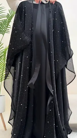 A post by @mariam_collections on TikTok caption: MA111 the black abaya you all need #abayagirls #abayafashion #ootdhijab #abayauk #جميلة #mariamscollection #trending #modestfashion #uk #hijab #summerabaya #weddingabaya #kaftanabaya 
