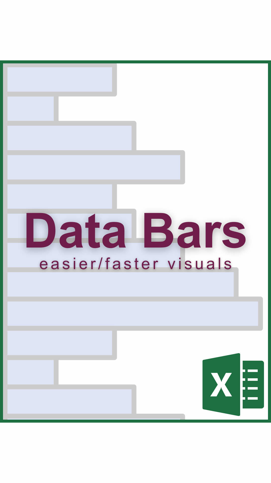 A post by @cheatsheets on TikTok caption: Excel & Harry Mack both have bars! 📊 #excel #exceltips #bars 