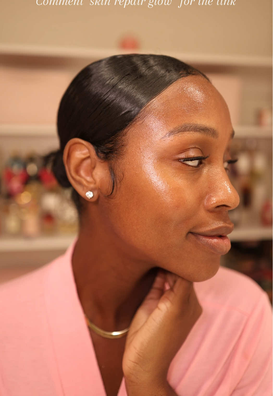 A post by @caittheegreat__ on TikTok caption: It’s the SKIN for me 😍 Baby, get into it! PDRN is that girl, okay?! Medicube always comes through for my glow, even with sensitive skin 🤭 Let’s get that skin barrier back together, ladies and gents!✨ • Comment ‘skin repair glow’ for the link! • #medicube #miniboosterpro #pdrnpinkpeptideserum #hypochlorousacidspray #powerreliefspray #medicubedevice #medicubeskincare #ulta 