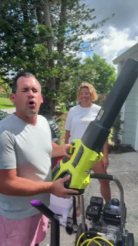 A post by @sammiefoo1 on TikTok caption: My husband showing you his cleaning supply collection and you better like it! #cleaning #husbandwife #trend 