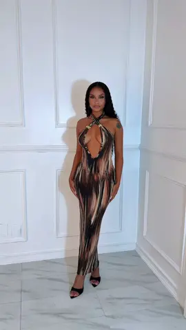 A post by @edgebyks on TikTok caption: A LOOK✨ “Cedar Cut Deep V Maxi Dress” at edgebyks.com #fyp #edgebyks #dress #ootn