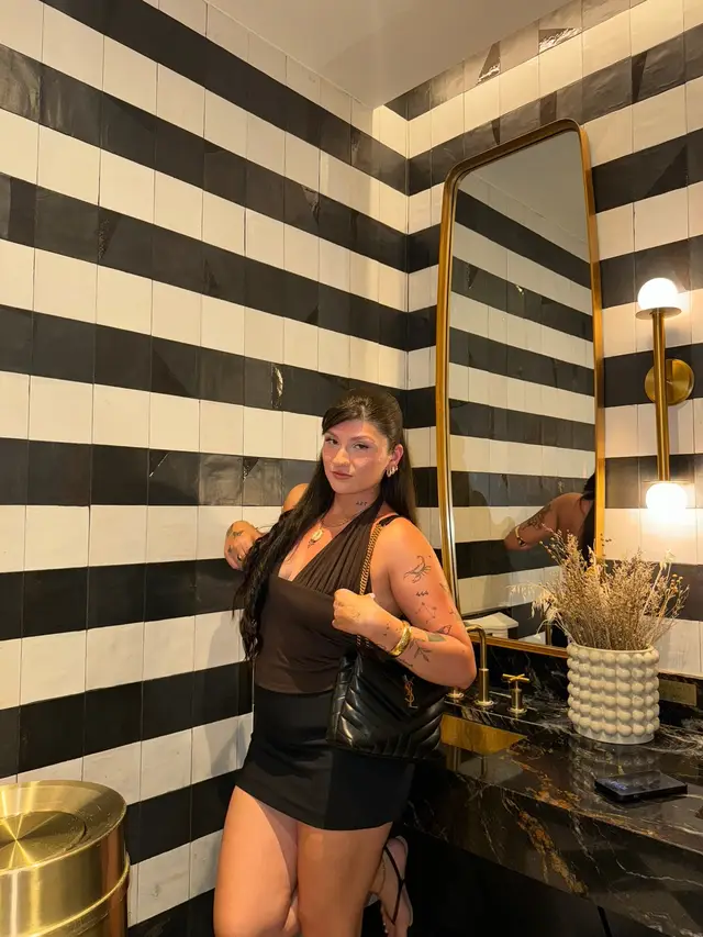 A post by @madiellemadie on TikTok caption: mami first baddie immediately after 😙💫 #momsnightout #momootd #nightoutoutfit #outfitofthenight #outfitinspo #girlsnightout #singlemom 