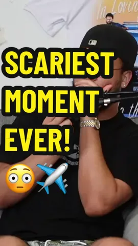 A post by @thepsh8 on TikTok caption: SCARIEST MOMENT OF OUR LIFE😳✈️