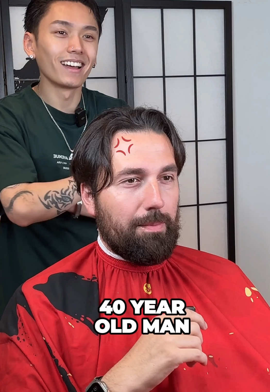 A post by @nguyensteadycutting on TikTok caption: Transformed his life with this cut what ya’ll think? We gave him the messy look to switch up his style 🔥 my boy back in the game for sure LINK IN BIO TO SET AN APPOINTMENT ‼️ _______________________________________ ##richmondvabarber##richmondva##vabarber##rvabarber##barber##fade##haircut##richmondbarber##nguyensteadycutting#texturedfringe  