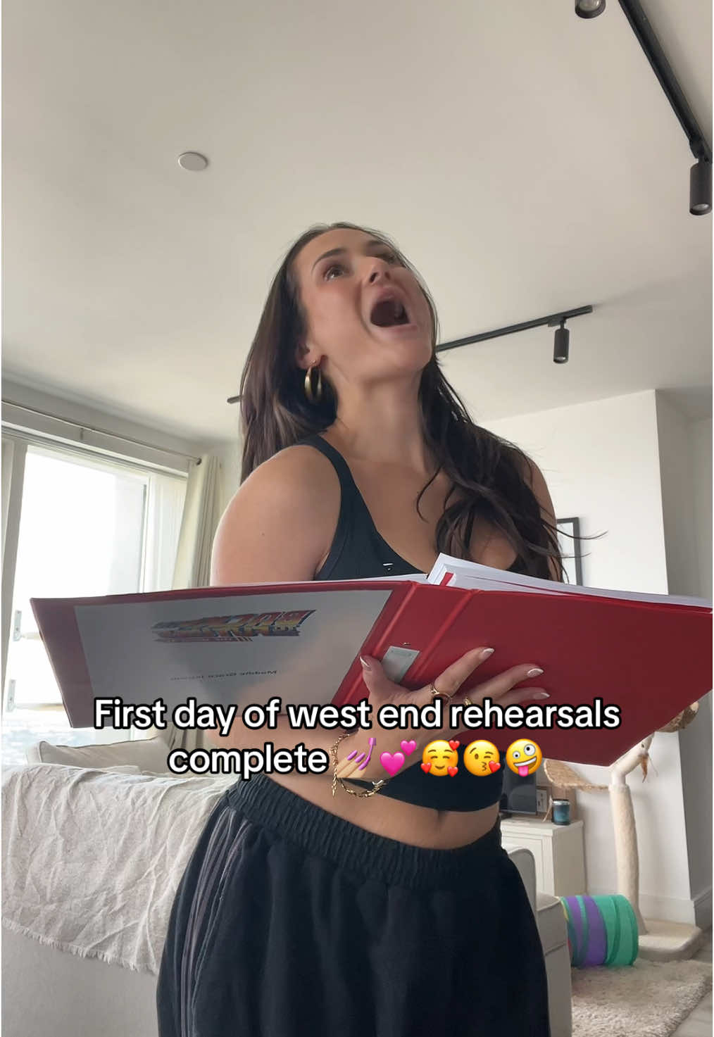 A post by @maddiegracejepson on TikTok caption: Purrr I ate @Back To The Future The Musical 