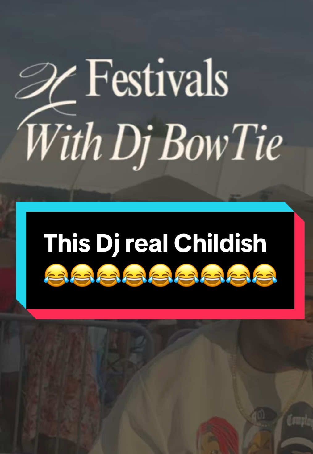A post by @djbowtie214 on TikTok caption: Dj BowTie is wrong for that one. 😂😂😂😂😂😂😂😂😂😂😂 #djbowtie #BowTieVibes #traveldj #concertdj #clublivingroom #clublivingroom #destinationdj #fyp #destinationdj #djlife #BowTie #destinationdj🌏 #weddingdj 