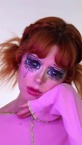 A post by @hollymurraymakeup on TikTok caption: ad Anime Eyes! I couldn’t see a thing 😭 ib: @Mei Pang using @Kiehlsuki - Avocado Eye Cream @pradabeauty - Blue Balm @Armani beauty - Eye Tints in - 8 S and 12 S | Luminous Silk Cheek Tint - 53 | Luminous Silk Foundation - 4.75 | Luminous Silk Concealer - 5.25 @Lancôme - Absolue Soft Cream @YSL Beauty - Love Shine Plumping Gloss - 06 #makeup #skincare #fragrance