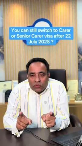 A post by @workpermitcloudltd on TikTok caption: You can still switch to Carer or Senior Carer visa after 22 July 2025 !