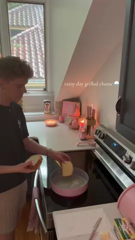 A post by @michaelduvallxo on TikTok caption: embracing this rainy weather #fyp #cooking 