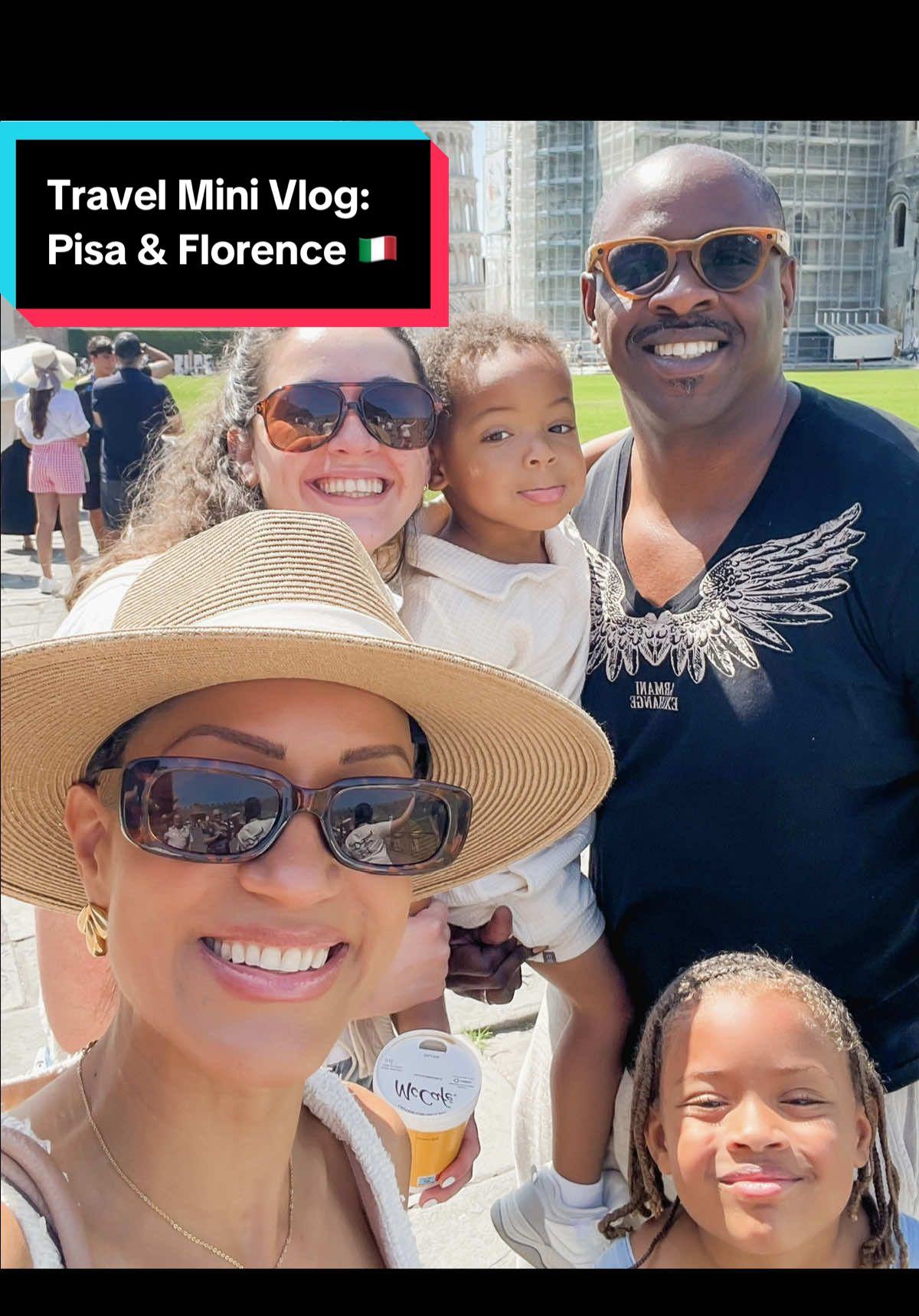 A post by @janylsmithesq on TikTok caption: Pisa + Florence in one day with kids? Yes — but plan ahead 👇🏽 ✔️ Sturdy stroller for the cobblestones ✔️ Cooling fans + lots of water ✔️ Local guide (ours was from Florence and so good!) ✔️ Comfy shoes, light clothes ✔️ Don’t skip gelato breaks 🍦 ✔️ Start early + leave wiggle room in your schedule We hit the Leaning Tower, the Duomo, Ponte Vecchio, and more — tired but happy by the end 💛 #italywithkids #florence #pisa #familytravel #travelmom #momsoftiktok #ditl #minivlog #intentionalparenting #parentinglittles
