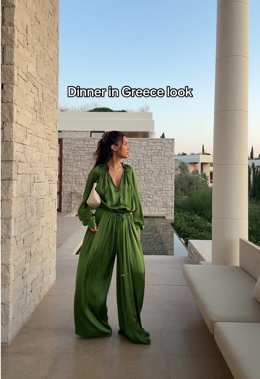 A post by @taniasarin on TikTok caption: Replying to @Mia Cruz Maison Rabih Kayrouz set for the win 👌🏼#vacationlooks #summerfashion #summertrends #outfitideas #fashiontiktok #luxuryfashion 