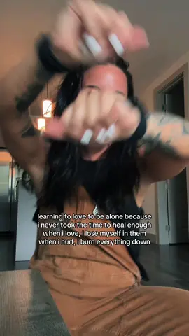 A post by @stephaniefilipski on TikTok caption: i lost myself in resentment and i'm clawing my way back out 