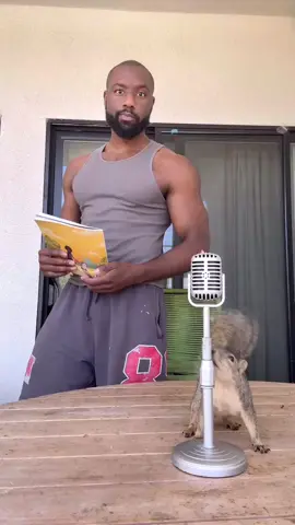 A post by @derrickdowneyjr on TikTok caption: Straight from Niblet’s mouth. Support by grabbing a copy or copies of my book. Hand and Paw: Maxine’s Tale of Compassion (Available anywhere books are sold online) to make it easier, just hit the 🔗 🐿️