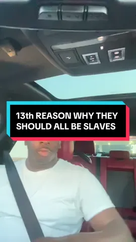 A post by @thechadthegr8backup on TikTok caption: 13th REASON WHY THEY WILL BE NOTHING BUT SLAVES. #fyp #foryou #foryoupage #fypシ #men #women #relationships #BlackTikTok #blacktiktokcommunity #family #black #blacktok 