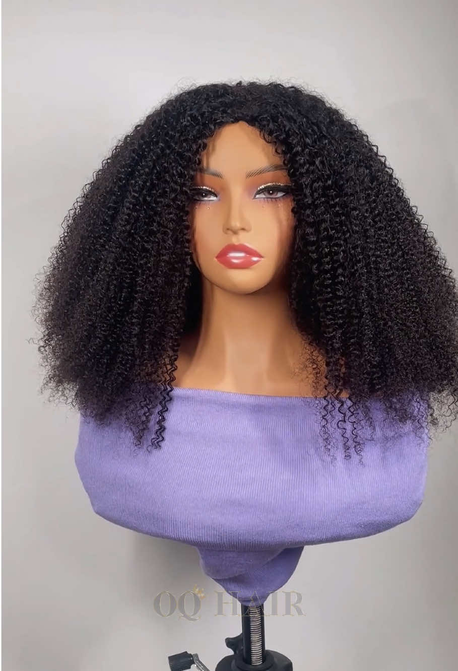 A post by @oqhair on TikTok caption: It's 100/10, no doubt, if you want a thick, healthy, natural hair look, don't miss out this!!🤩🤭🔥Get Same Wig 𝟐𝟖% 𝐎𝐅𝐅 with " Code:𝐓𝐊𝐕𝐈𝐏 " (🔗 in my bye-oh!)#tiktoktopwigs #oqhair #humanhair #afrocurly #halfwig #wigs 