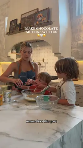 A post by @witneycarsonofficial on TikTok caption: You guys, I can’t make this stuff up 😂 they are so funny and I’m so lucky to be their mom. #homecooking #homebaking #motherhood 