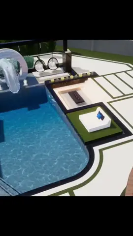 A post by @ultrapools on TikTok caption: Okay... let’s get CRAZY with this one 🤯🔥 ➡️ Massive slide ➡️ Custom water features everywhere 🌊 ➡️ Huge pool + spa 💦♨️ ➡️ Floating step pads 🪵 ➡️ Luxe turf + a sports court 🏀🌱 You name it — this backyard build has it 🙌 We’re pumped to bring this beast to life 💪 #NextLevel #CustomPool #BackyardGoals #DreamBackyard #LuxuryLiving #PoolDesign #TexasPools #PoolBuilder #SlideLife #WaterFeatures #ModernBackyard #OutdoorOasis #TurfLife #SportsCourt #BackyardInspo 🏡✨
