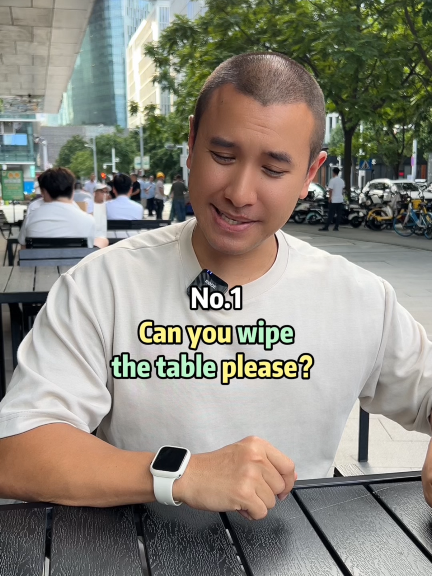 A post by @jonpengenglish on TikTok caption: Useful Restaurant and Daily Life English: Learn useful phrases about ordering food, the Wi-Fi password, taking pictures, and much more! #english #learnenglish #teachersoftiktok #TikTokLearningCampaign