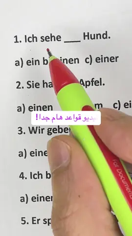 A post by @arabisch.deutsch1 on TikTok caption: 📚 تعلّم قاعدة بسيطة لكنها قوية لتحسين لغتك الألمانية! ✅ افهم الفرق بين ein, eine, einem, einen بطريقة سهلة وسريعة 💡 لا تحفظ بدون فهم – ابدأ  الآن!#المدرسة_الالمانية #تعلم_الالمانية #تعليم_اللغات 