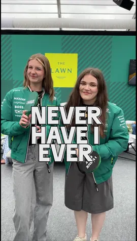 A post by @tiktok_uk on TikTok caption: Never have I ever ✨ F1 EDITION ✨  Ft @ellasimpsforbooks @Catherine🏎️🏴󠁧󠁢󠁳󠁣󠁴󠁿  #AstonMartin #F1 #Formula1 #BritishGP #F1TikTok #FanMade #game #neverhaveiever 