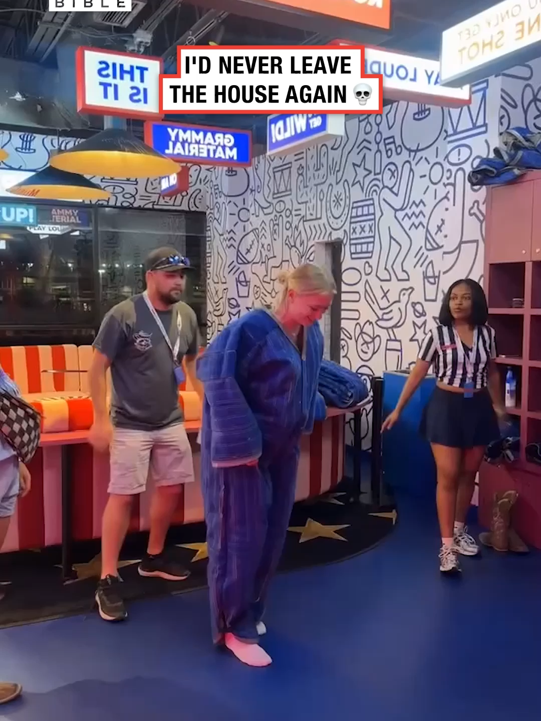 A post by @ladbible on TikTok caption: That's mortifying 🤣 (🎥: Collab) #ladbible #funnyvideos😂 #fails #omg #wtf #OhNo #rippedpants
