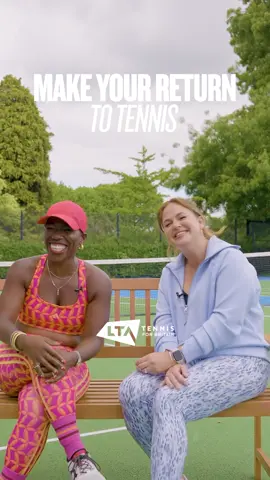 A post by @candicebrathwaite on TikTok caption: A little tennis catch-up with my girl @Giovanna Fletcher and let me tell you, Centre Court we were not. But between the belly laughs, questionable serves and deep chats mid-rally, it was honestly perfect. The @LTA have revamped over 3,000 park courts across the UK, so even if your racket’s been gathering dust since 2004, this is your sign. Lace up, show up and give it a bash. Game. Set. Match(ish). #ParkTennis #LTA #RacketReady 
