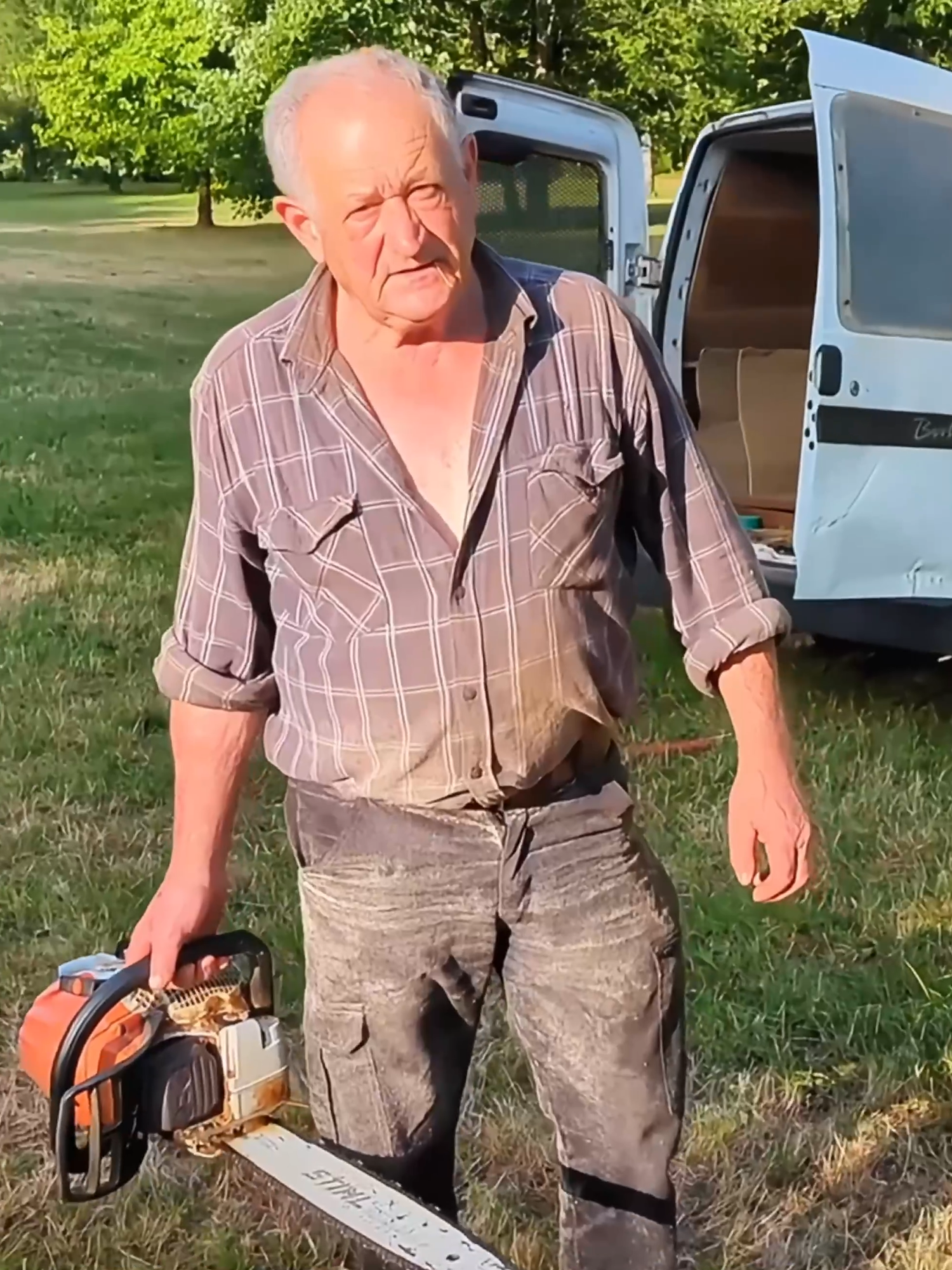 A post by @lesmemoiresdejeanlouis on TikTok caption: Le vieux tilleul n'est plus