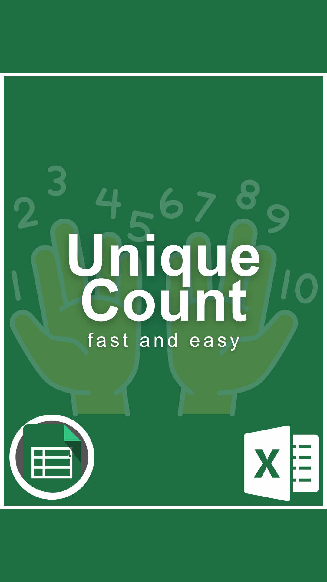 A post by @cheatsheets on TikTok caption: Unique Count in Excel #excel #tutorial #didyouknow 