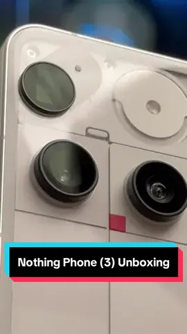 A post by @geekculture on TikTok caption: Nothing is everything when it comes to aesthetics! From a fresh design to its mini glyph matrix rear display, the Nothing Phone (3) offers a glimpse at the future of mobile technology. #Nothing #NothingPhone #Android #Smartphone #Tech #Unboxing #Geek #techtok #fyp 