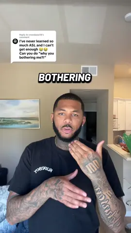 A post by @chaadcrb on TikTok caption: Replying to @croesbass18 weirdooo #funny #trending #foryou #viral #fyp #foryoupage #asl #signlanguage #americansignlanguage #explore #chaadcrb 