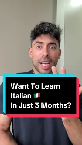 A post by @italianteachertony on TikTok caption: Step By Step Guide To Speak Italian in 3 Months 🇮🇹 #italian #italiano #learnitalian #speakitalian #languagelearning #italianlanguage #language #italianforbeginners 