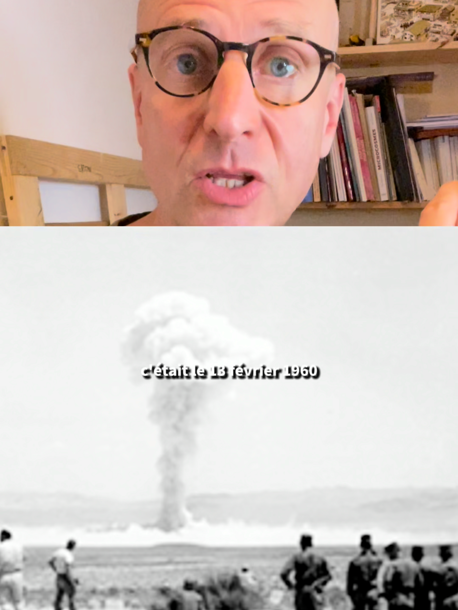 A post by @benji_raconte on TikTok caption: essais nucléaires en Algérie #histoire