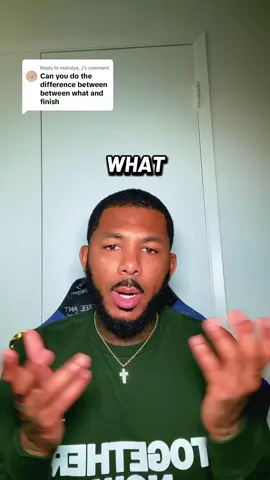 A post by @chaadcrb on TikTok caption: Replying to @mahalya_.j difference between “what” and “finish” in ASL #funny #asl #signlanguage #americansignlanguage #trending #foryou #viral #fyp #foryoupage #explore #chaadcrb 