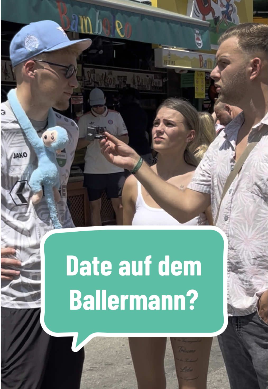 A post by @saaliimo on TikTok caption: Ich dachte er wäre der größte Aufreißer 😬 | #straßenumfrage #fyp #ballermann #mallorca 