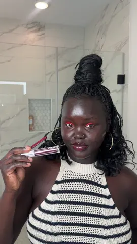 A post by @dollievision on TikTok caption: Trying @maccosmetics @MAC Cosmetics USA new lip liner and gloss 🍒 #fyp #nyadollie #beauty #makeup 