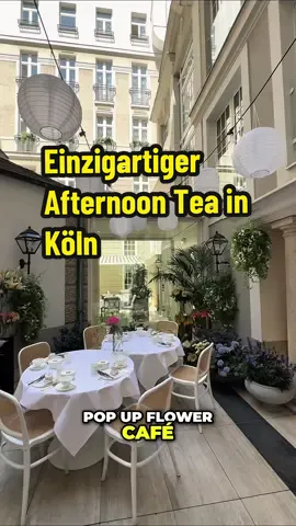 A post by @mitvergnuegenkoeln on TikTok caption: Anzeige | Perfekt für einen Nachmittag mit Freund*innen, Zeit mit den Liebsten oder als Geschenk: Beim einzigartigen “Petals & Pastries” Afternoon Tea im Excelsior Ernst Hotel seid ihr im absoluten Blumen- und Patisserie-Paradies! 💐🍰Executive Pastry Chef Pavel Tanev und der Florist des Hauses, Ali Pourkhalili, schaffen ein unvergessliches Erlebnis – also haltet euch ran, denn den “Petals & Pastries” Afternoon Tea gibt’s nur noch bis zum 3. August und die Plätze sind heiß begehrt! 🥰👨‍🍳🌸 📍Im Pop-up Flower Café im Innenhof des @excelsiorhotelernst 🕖bis 3. August, Montag – Freitag: 14–18, Samstag – Sonntag: 13–15.30 Uhr sowie 16–18.30 💰84 Euro pro Person, inklusive einem Glas Champagner . . . #köln #cologne #excelsiorhotelernst #petalsandpastries #food