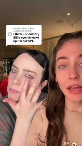 A post by @fatherrlex on TikTok caption: Replying to @Jason N Amy Jalufka this got so scary so fast😭that mf freckle pen bro🫩also my hair greasy asf don’t talk abt it. #billieeilish #makeup #makeuptutorial #billieeilishmakeup #skincare #makeuphacks #freckles #bobbyeyelash #greenscreenvideo 