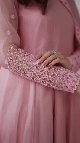 A post by @umnaaofficial on TikTok caption: Luxury chiffon long frock with embroidered duppatta #summersale #shalwarkameez #umnaaofficial #trending #pakistanisuits #frock #pastelcolors #brand #Summer #pakistaniclothesuk 