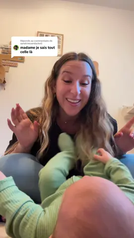 A post by @laurebrnt on TikTok caption: Réponse à @sandrinevandycke0 la bise Sandrine ! 😂😘 @Seulement.Laure #amour #famille #bebe #humour #pourtoi 