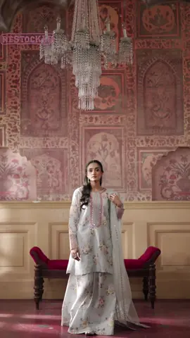 A post by @umnaaofficial on TikTok caption: Most beautiful cotton silk design is restocked!#summersale #umnaaofficial #trending #fyp #wedding #frock #pakistanisuits #pakistaniclothesuk #salwarkameez 