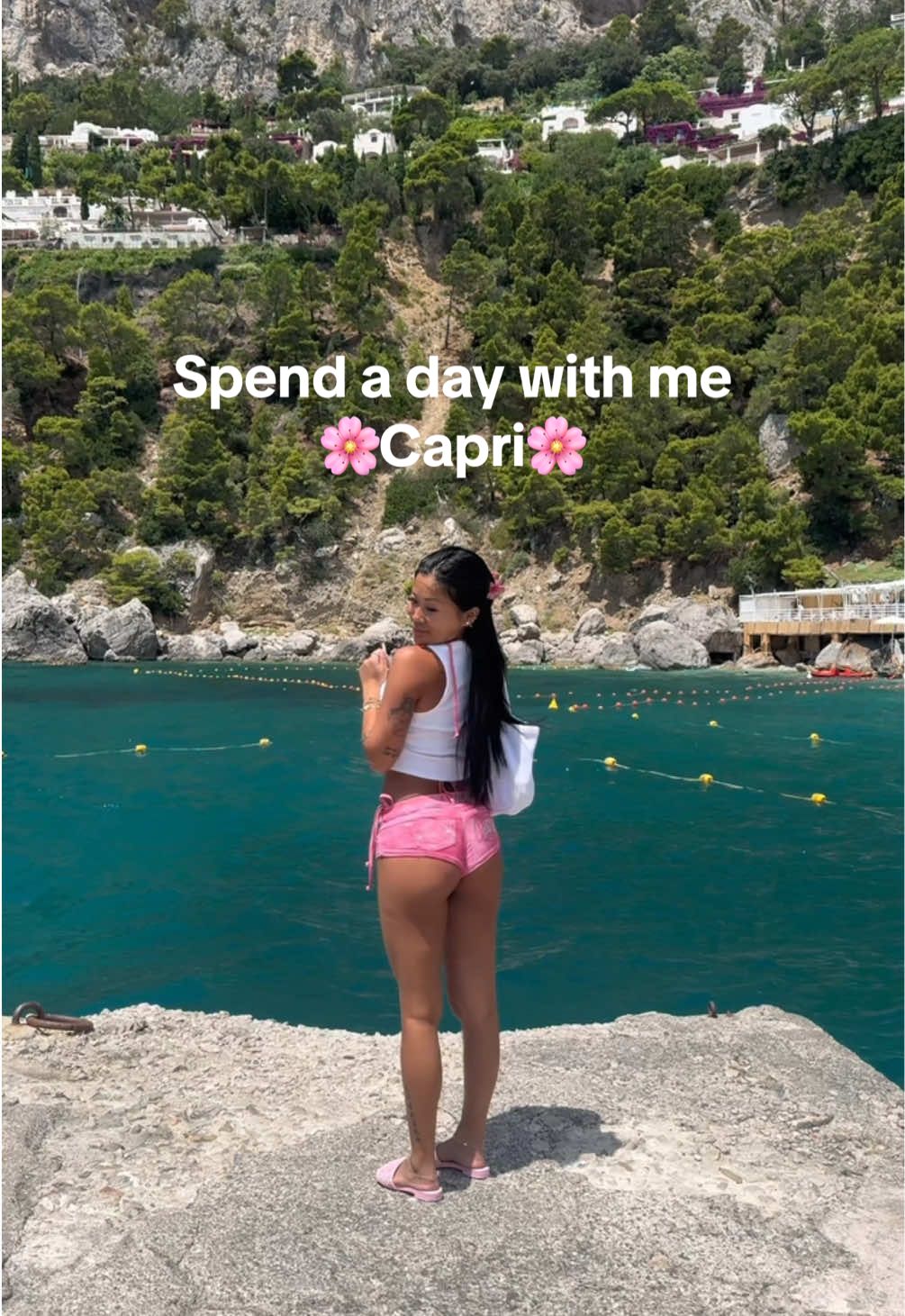 A post by @lauren.luo on TikTok caption: Had the cutest day ever in capri 🌸💓 #travelvlog #vlog #CapCut 