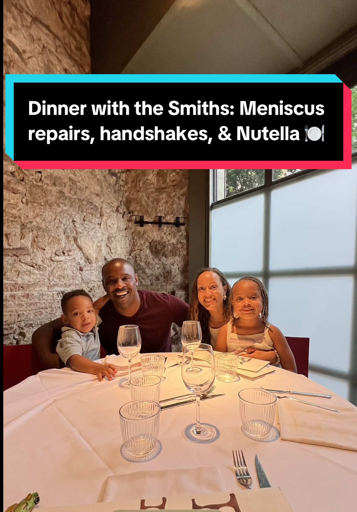 A post by @janylsmithesq on TikTok caption: I love dinner time even more now that everyone is involved in the conversation. It's been a while—feel free to pull up a chair. ❤️ #momsoftiktok #familytok #intentionalparenting #familydinner #parentinglittles #qualitytime #positivespace #summermd #orthopedicsurgeon