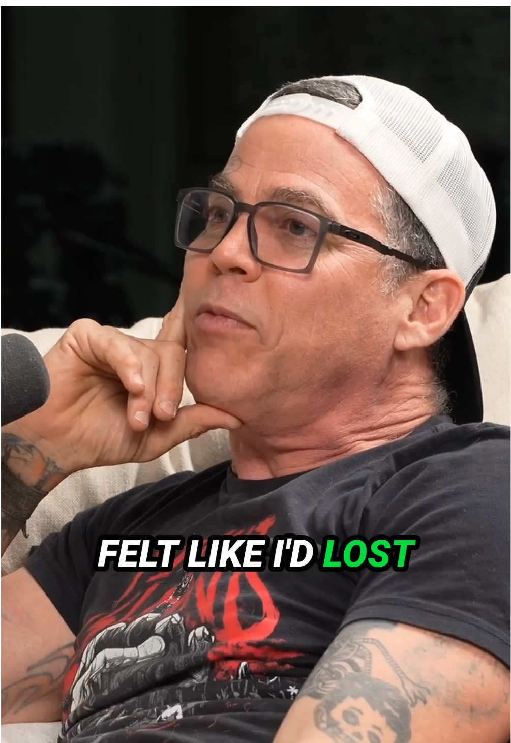 A post by @thegeorgejankoshow on TikTok caption: Steve O Refuses to Promote Anything Harmful Moving Forward 👏🏼 #georgejankoshow #EthicalMarketing #DoNoHarm #PositiveChange #IntegrityMatters @GeorgeJanko @Shawna Della-Ricca @Steve-O 