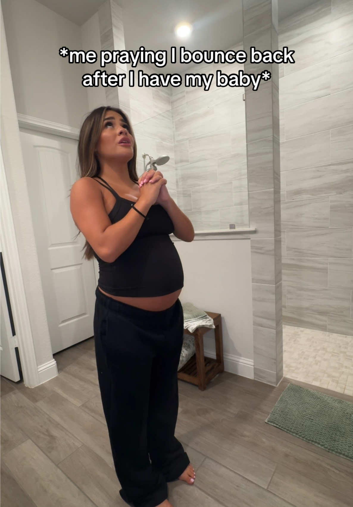 A post by @camryncordova on TikTok caption: Amen! #8monthspregnant #fyp #3rdtrimester #pregnanttiktok 