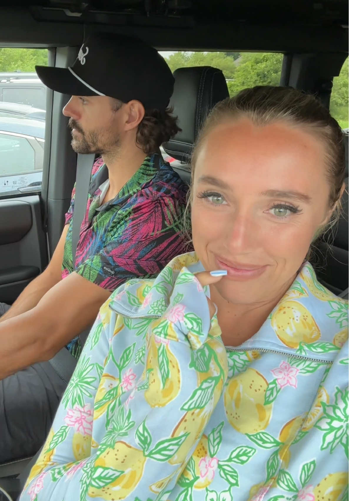 A post by @cassholland on TikTok caption: Surely this will get his mind off things #cartgirl #golf #golfers #longdrive 