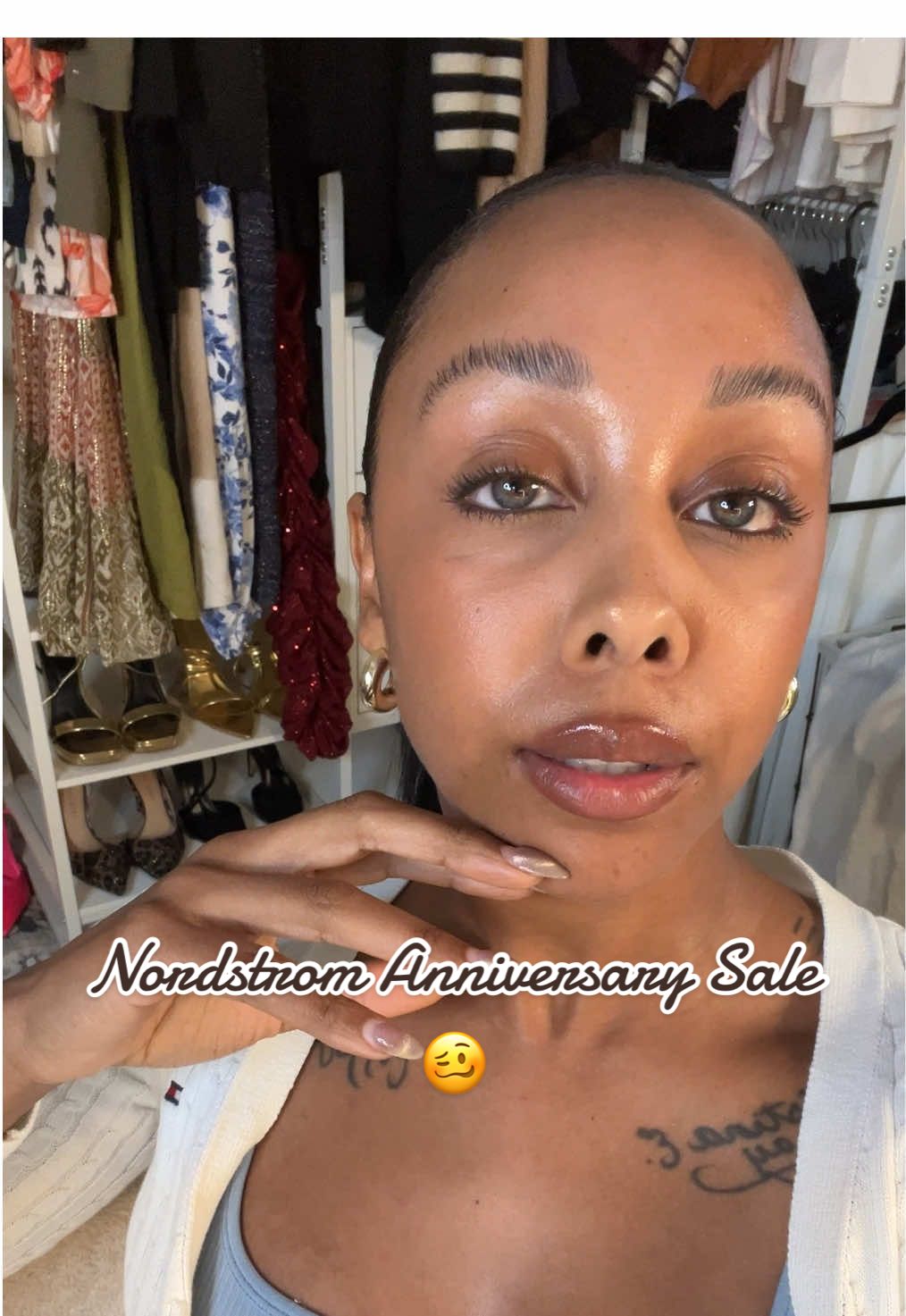 A post by @teamdela on TikTok caption: Replying to @silvantua The clothes are only available to icon members at this time. Discount or not unless you’ve spent $15k on Nordstrom’s credit card this past year you’ll have to sit tight for now. #nordstrom #anniversaysale #summersale 