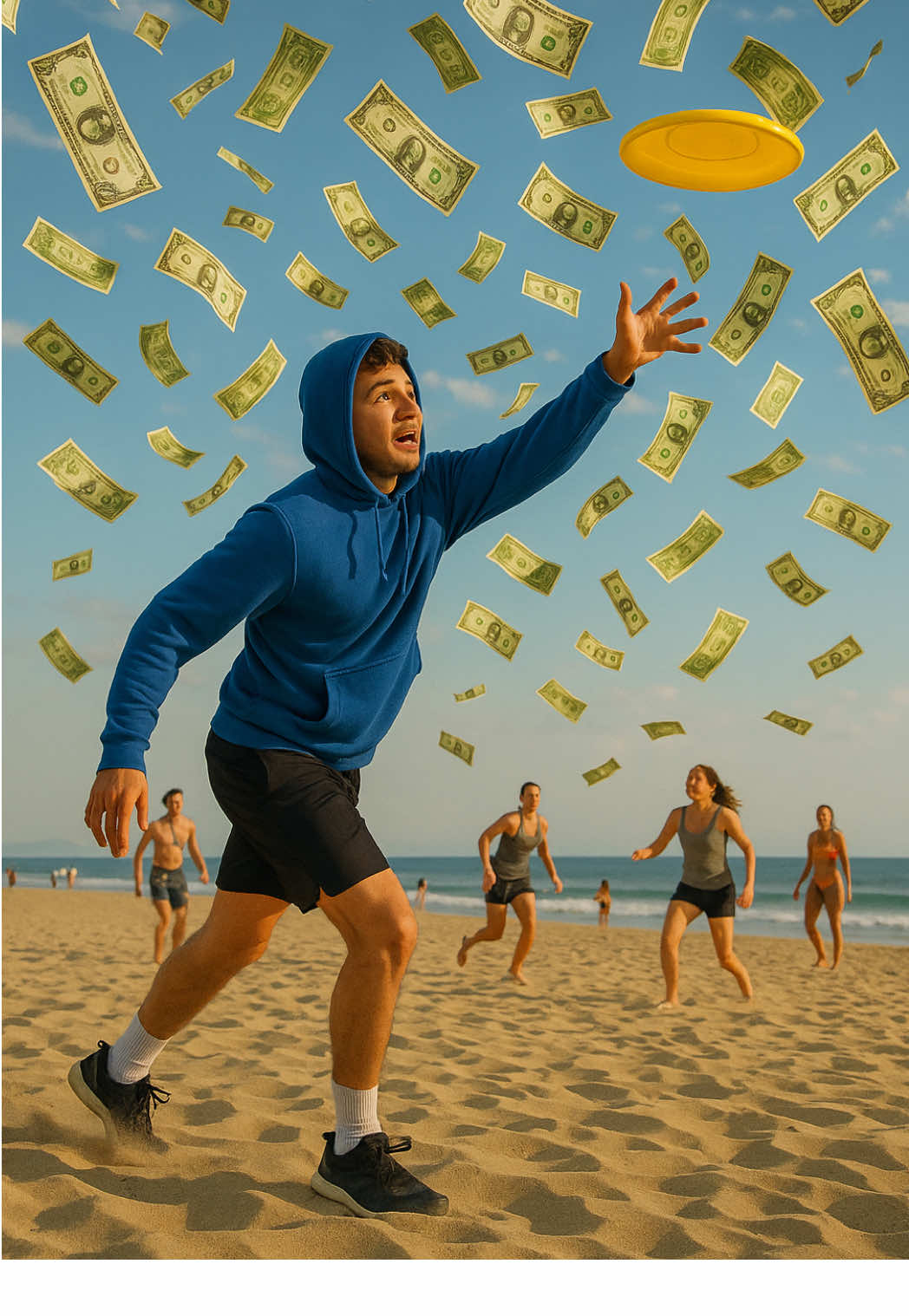 A post by @cashquestusa on TikTok caption: We just wrapped a wild frisbee game… But plot twist — we hid cash inside the disc. Yeah, you heard that right. 💸 If you know the spot — don’t wait. RUN. Grab it. It’s yours now. #CashQuestUSA #SantaMonicaDrop #HiddenCash #BeachHunt #FindersKeepers #RealMoneyRealGame #FrisbeeCash #LAChallenge #StreetQuest #CashOnTheBeach #HustleOrMiss @Leon Zellers 